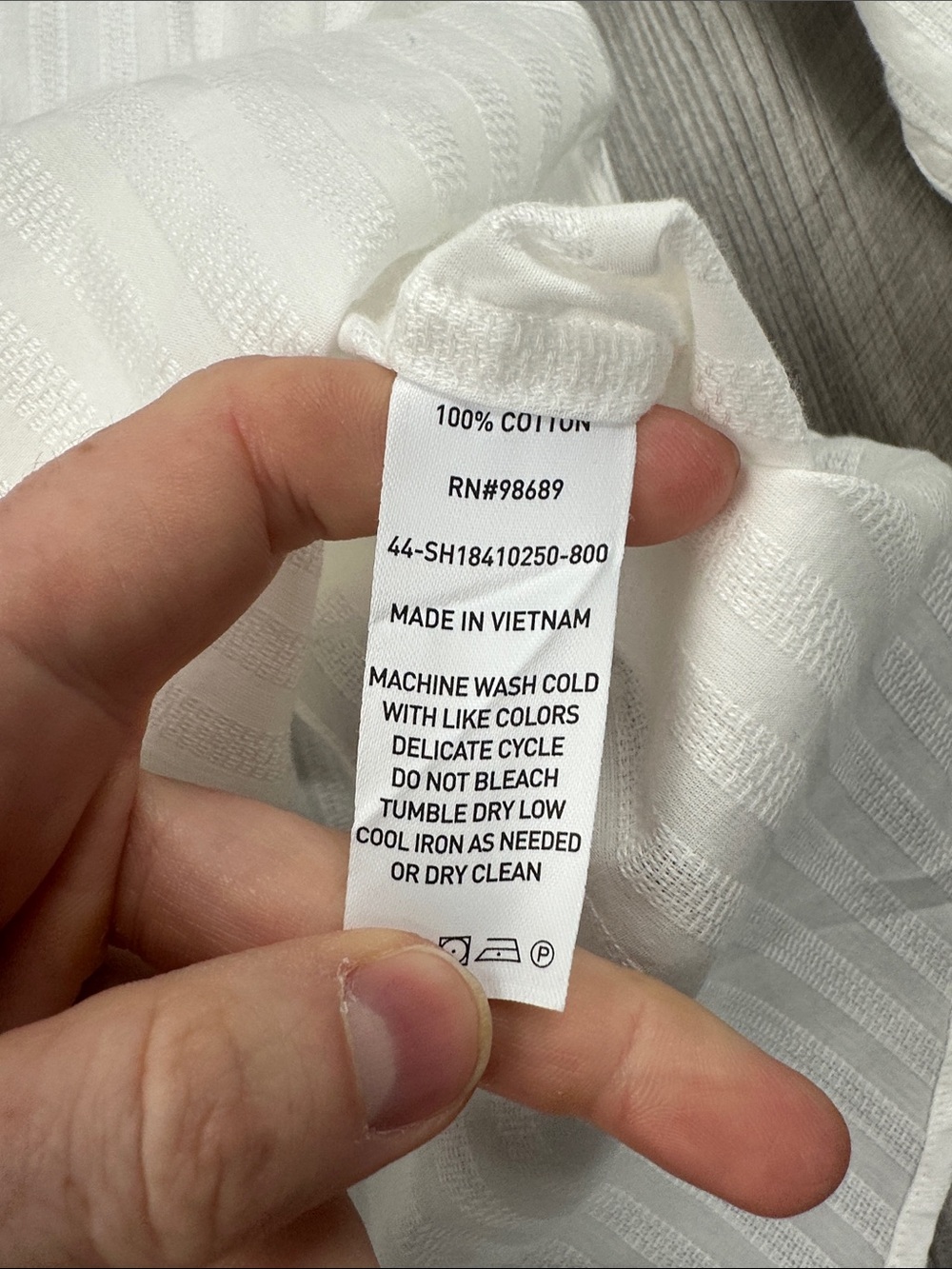 Todd Snyder Jacquard Two Pocket Point Collar White Long Sleeve Button Down - XL - Picture 6 of 8